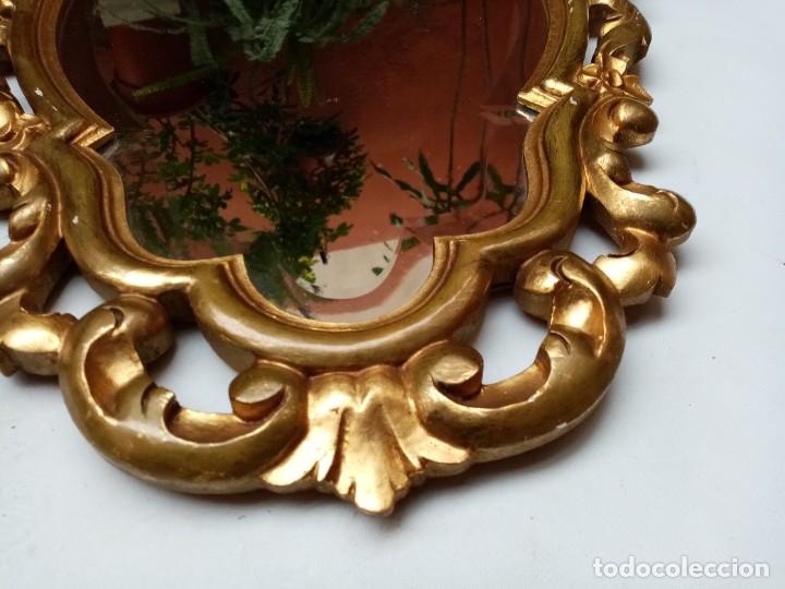 Vintage: espejo dorado-cornucopia - Foto 4