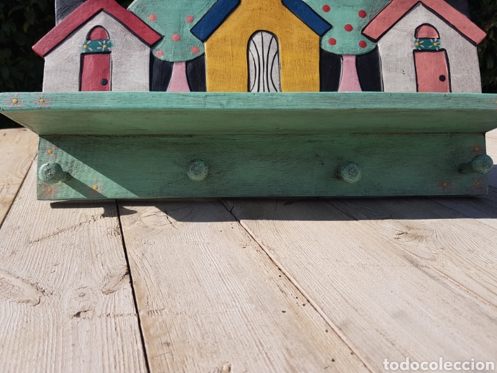 Vintage: Percha infantil de madera - Foto 2
