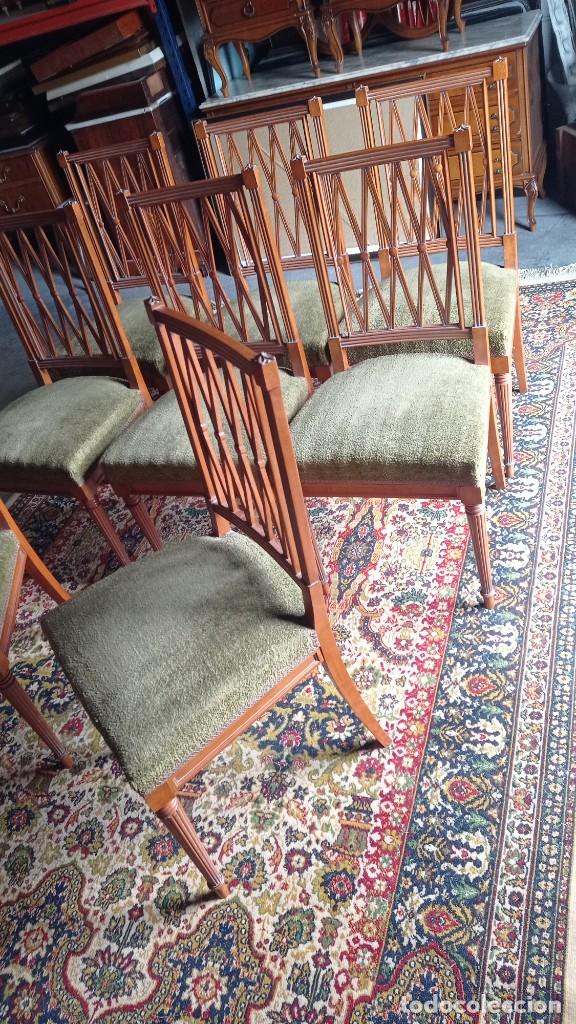 Vintage: Sillas de madera vintage. - Foto 2