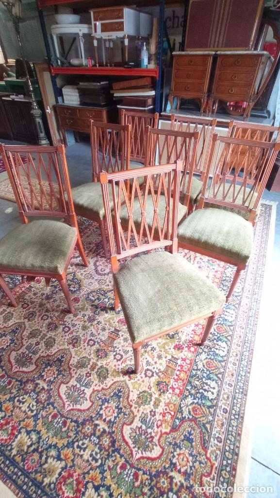 Vintage: Sillas de madera vintage. - Foto 9