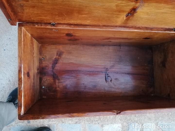 Vintage: Baul arca de madera restaurado mueble antiguo - Foto 11