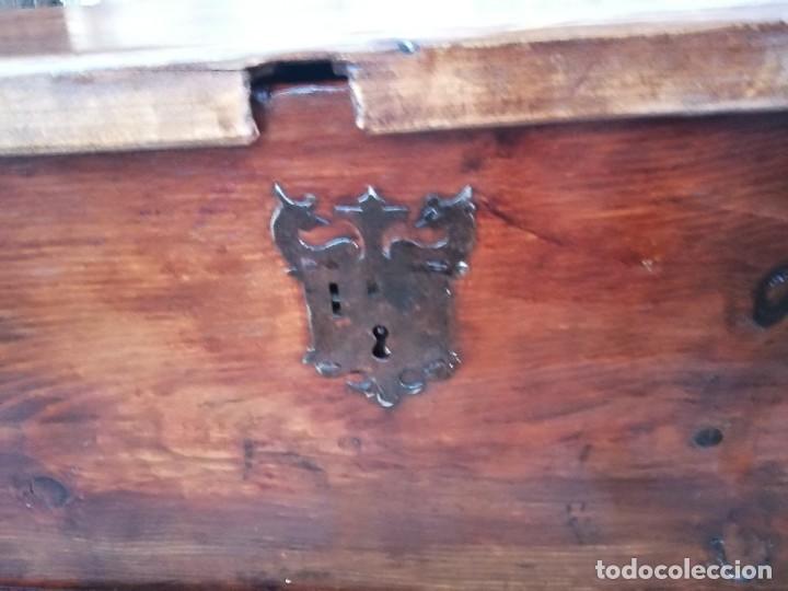Vintage: Baul arca de madera restaurado mueble antiguo - Foto 14