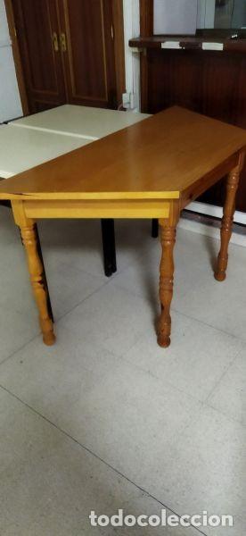 Vintage: Mesa de madera con tablero pentagonal - Foto 1