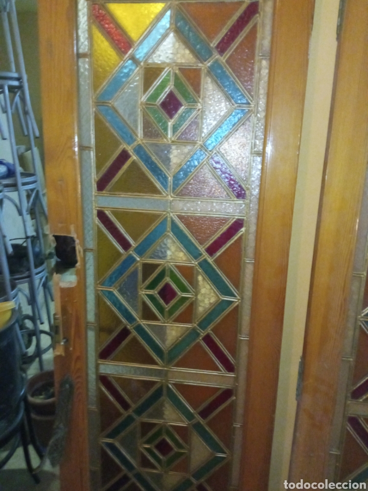 Vintage: Vidriera hecha de mano 2 puertas - Foto 4