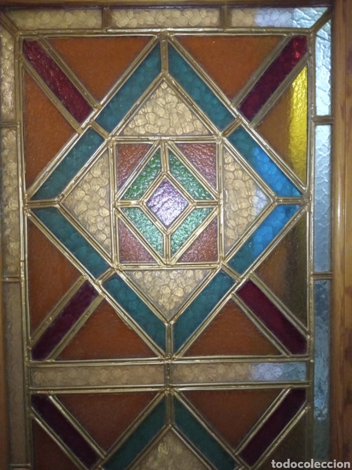 Vintage: Vidriera hecha de mano 2 puertas - Foto 7
