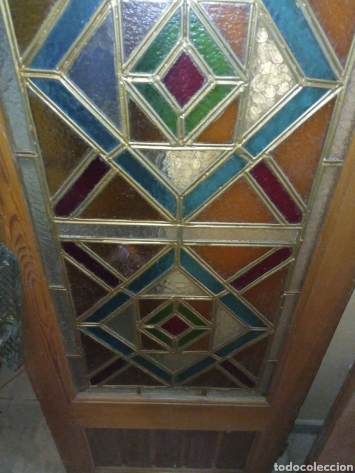 Vintage: Vidriera hecha de mano 2 puertas - Foto 9