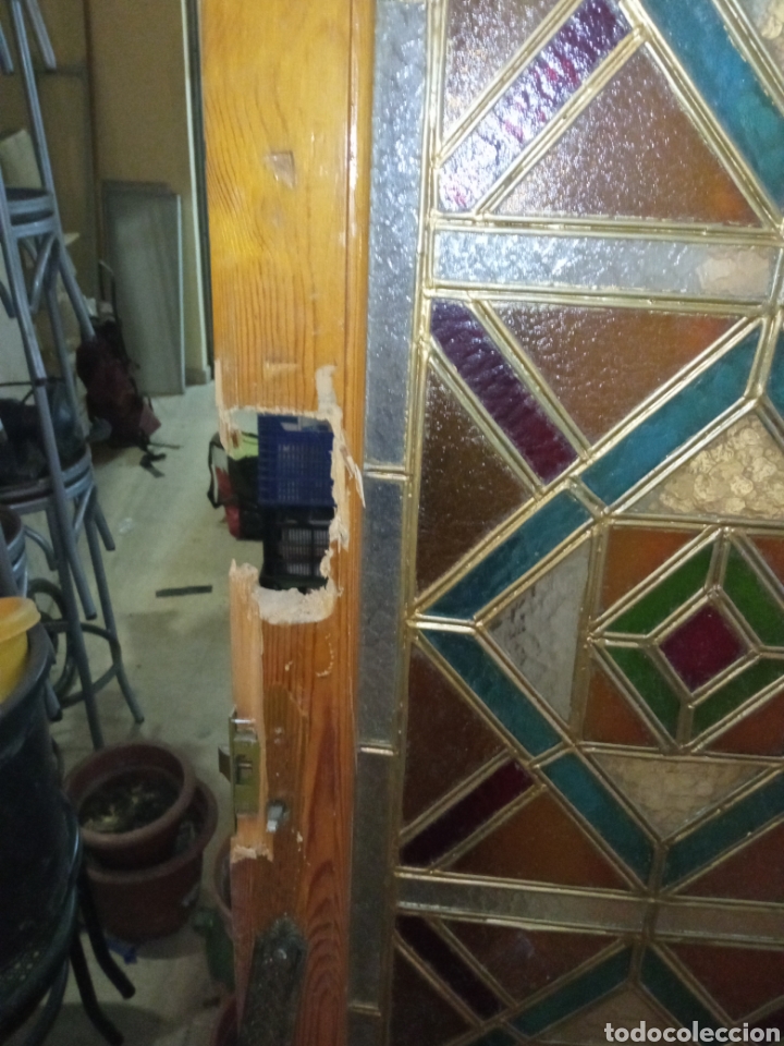 Vintage: Vidriera hecha de mano 2 puertas - Foto 10