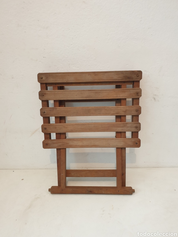 Vintage: PAREJA TABURETES MADERA - Foto 5
