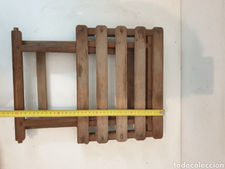 Vintage: PAREJA TABURETES MADERA - Foto 13
