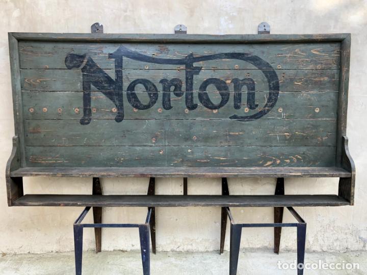 Vintage: Antiguo Panel de Herramientas, con logo Norton - Foto 1