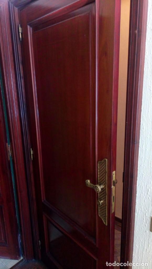 Vintage: PUERTAS DE PASO EN CAOBA AFRICANA - Foto 2