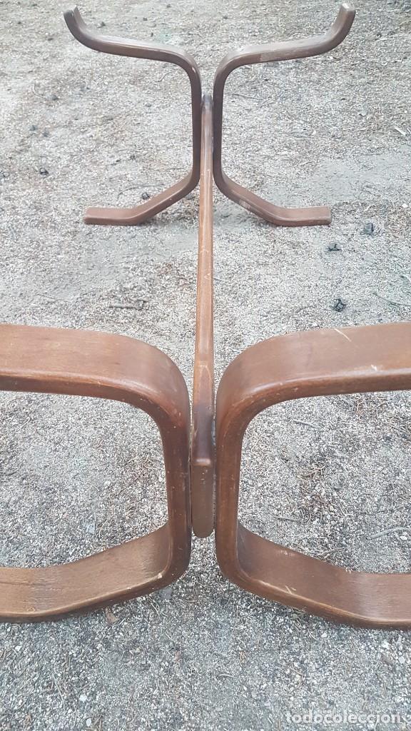 Vintage: MESA MADERA LAMINADA A&Ntilde;OS 70 - Foto 3