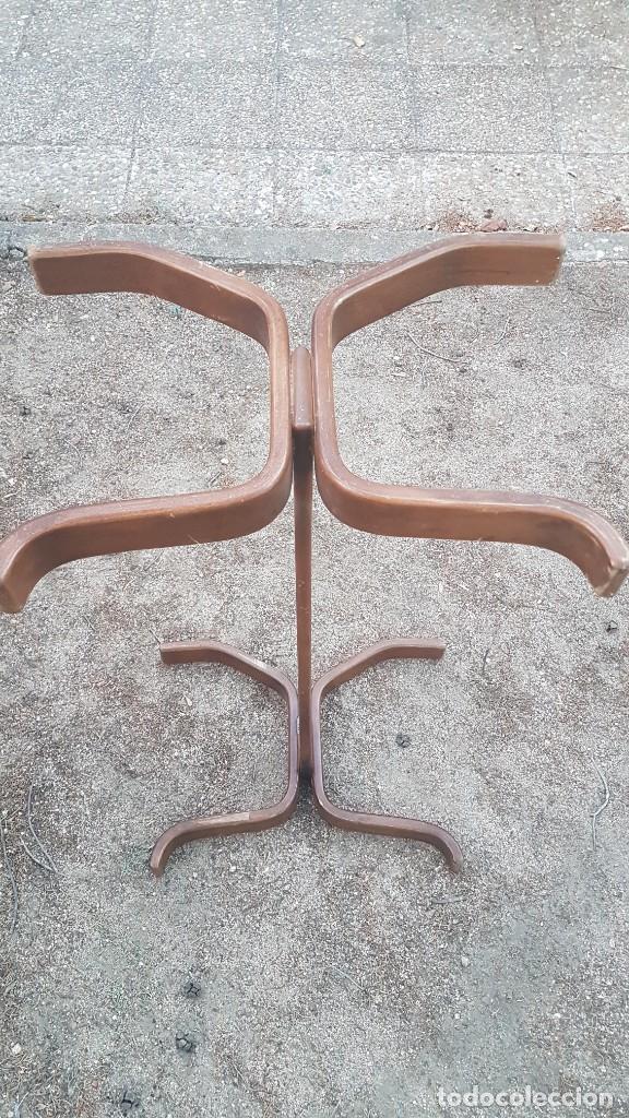 Vintage: MESA MADERA LAMINADA A&Ntilde;OS 70 - Foto 9