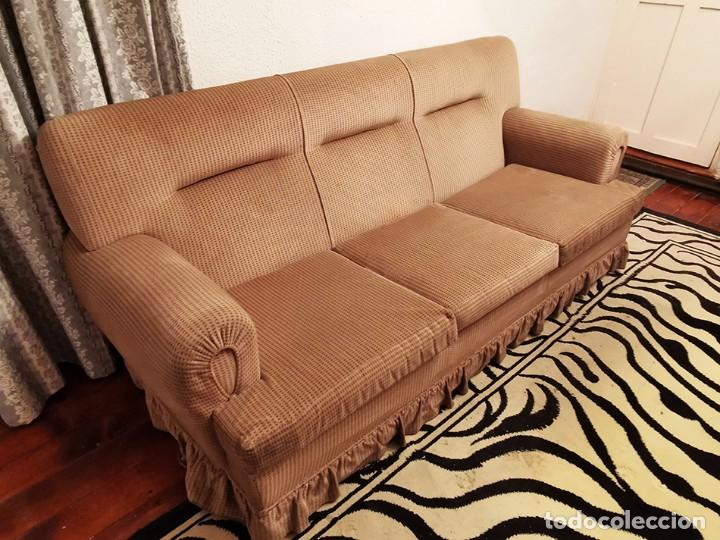 magnífico conjunto de sofá tres plazas y 2 sill - Acheter Meubles vintage  dans todocoleccion - 351283839