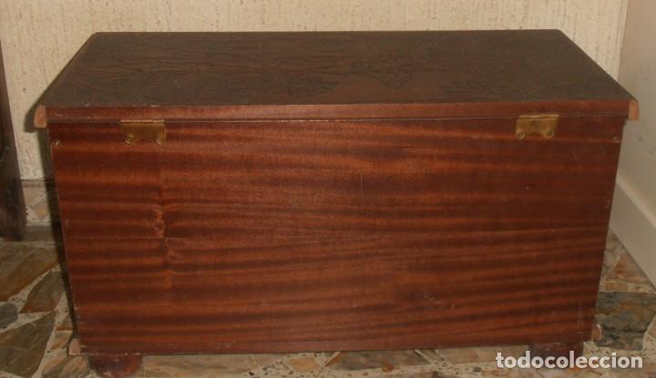 Vintage: BAUL, COFRE DE MADERA ON DECORACION ARABE - Foto 5