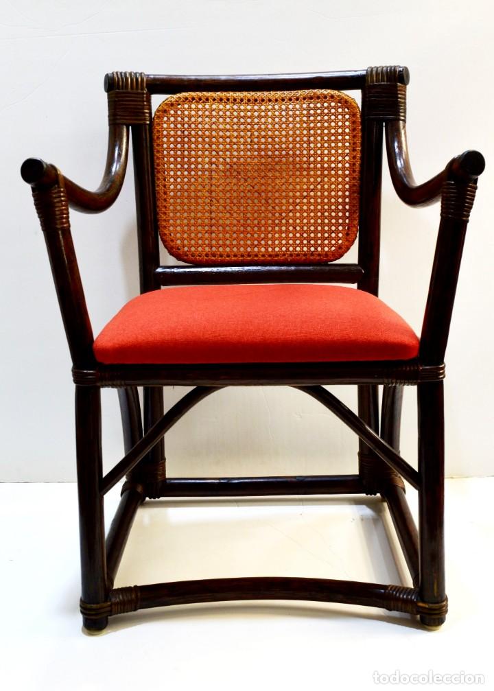 Vintage: Sillon oriental de bamb&uacute; - Foto 4