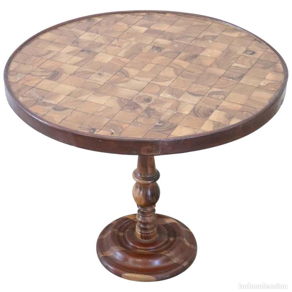 Vintage: Mesa de centro de madera de marqueter&iacute;a - Foto 1