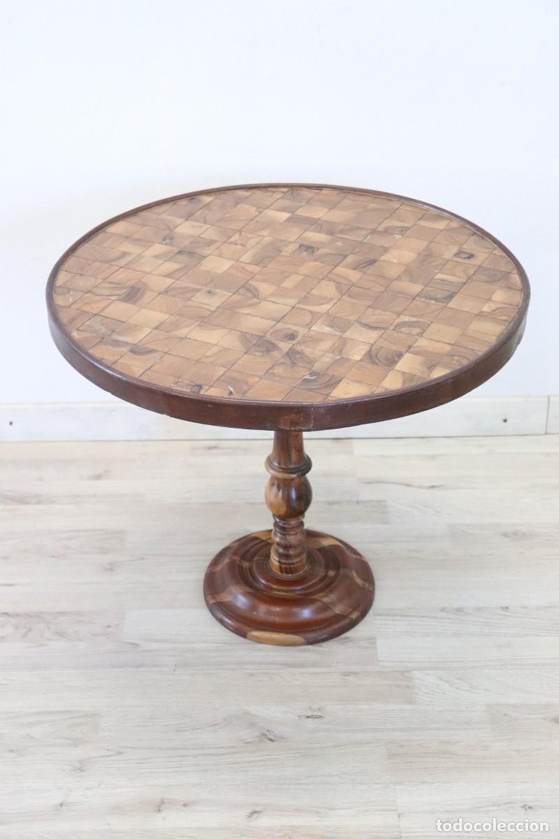 Vintage: Mesa de centro de madera de marqueter&iacute;a - Foto 2