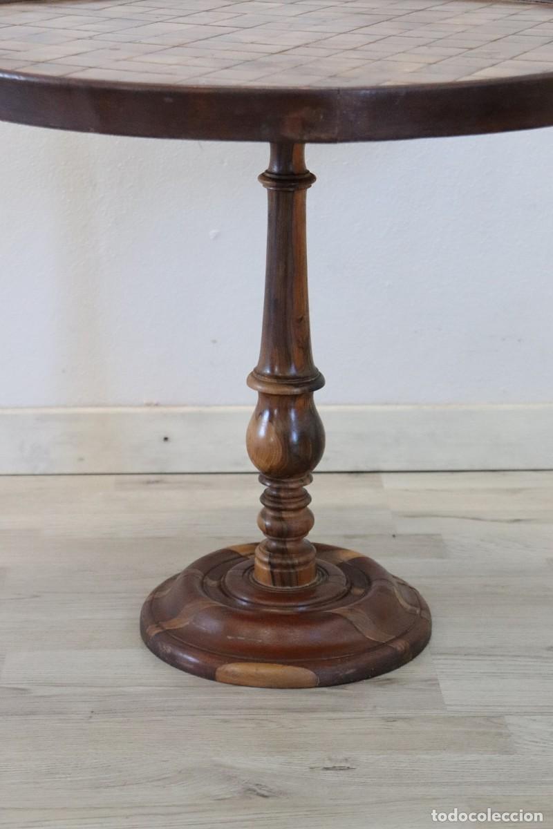 Vintage: Mesa de centro de madera de marqueter&iacute;a - Foto 3