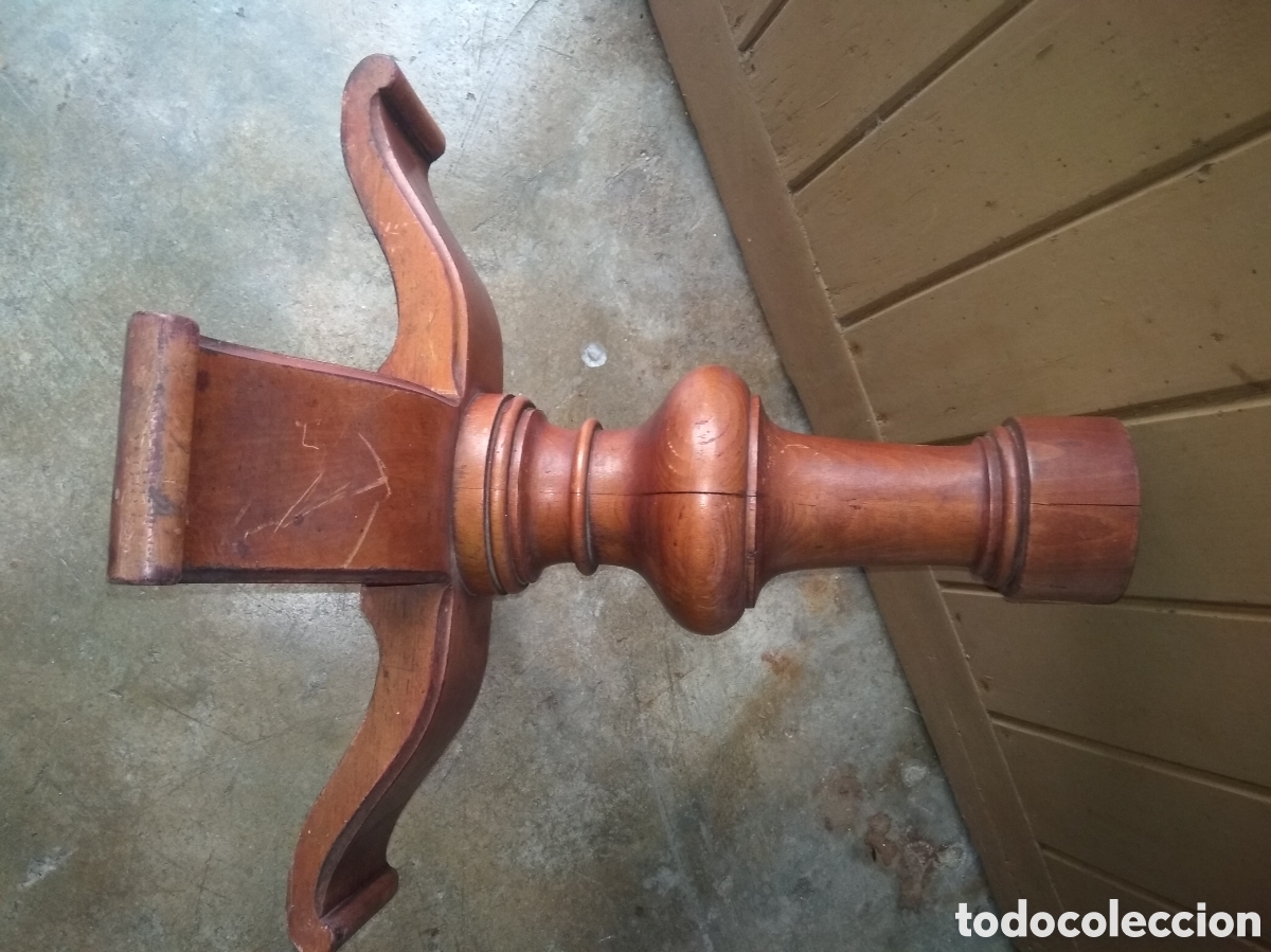 Vintage: PATA DE MESA BAJA . MADERA HAYA - Foto 9