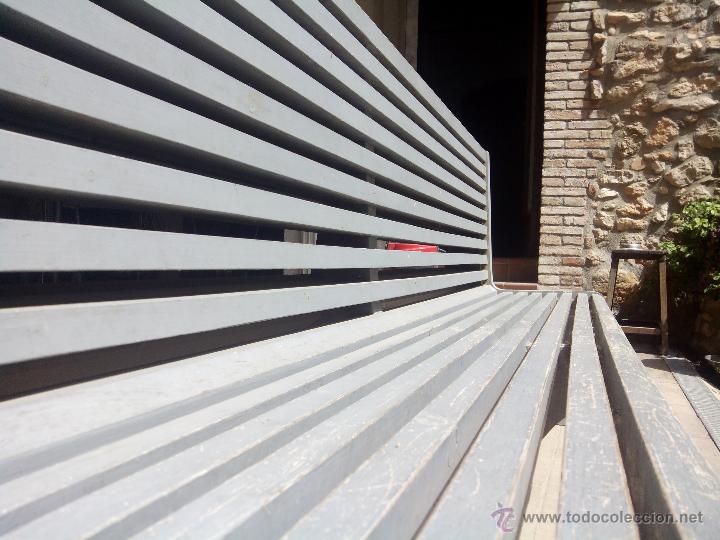 Vintage: Banco doble de madera - Foto 5