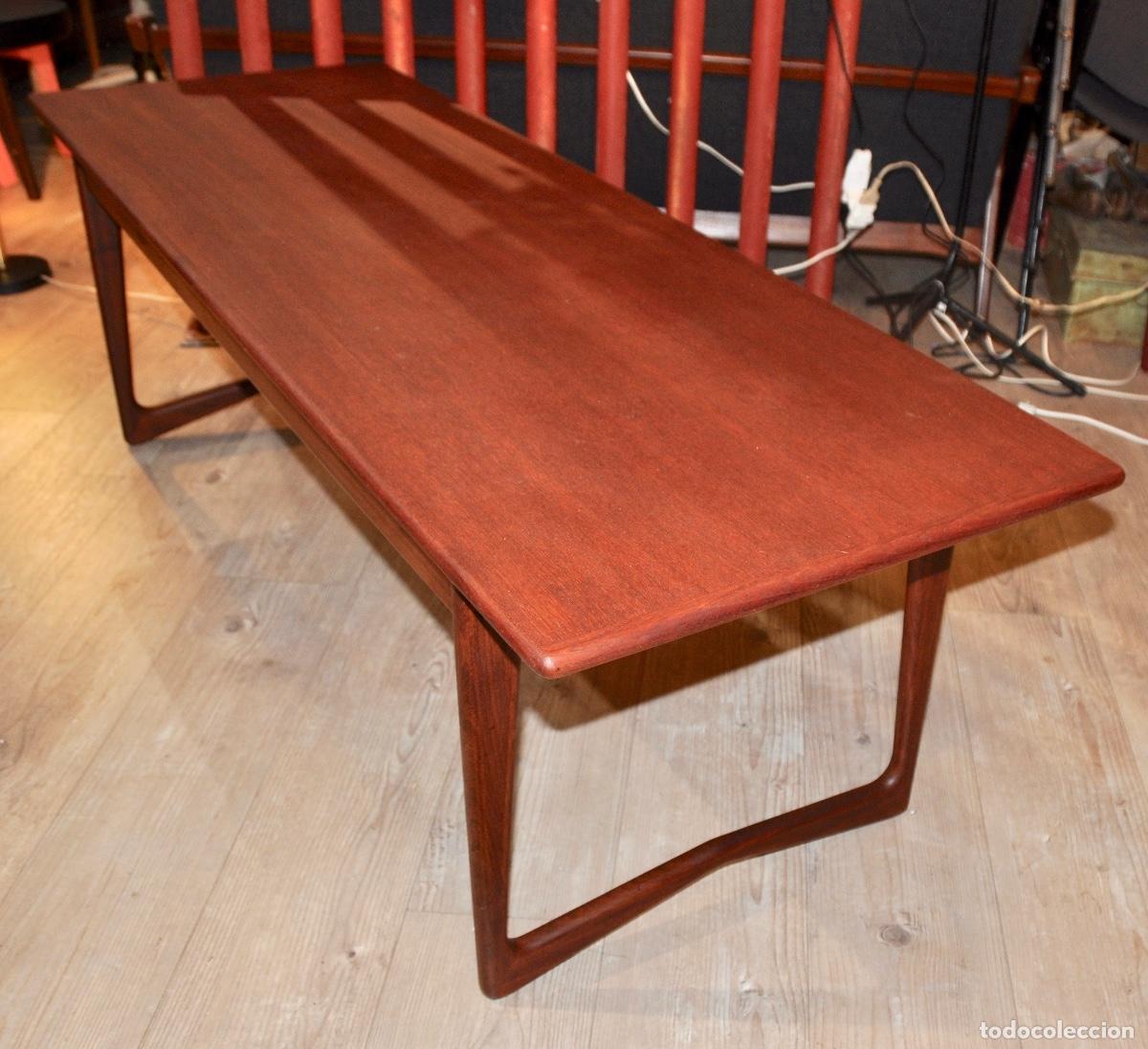 Vintage: Mesa auxiliar danesa en teca - Foto 7