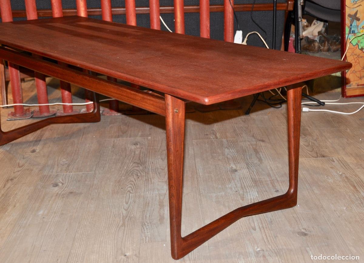 Vintage: Mesa auxiliar danesa en teca - Foto 1