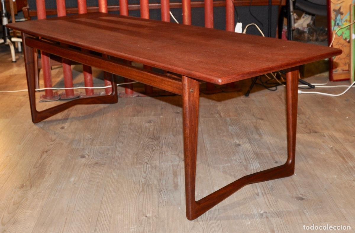 Vintage: Mesa auxiliar danesa en teca - Foto 9
