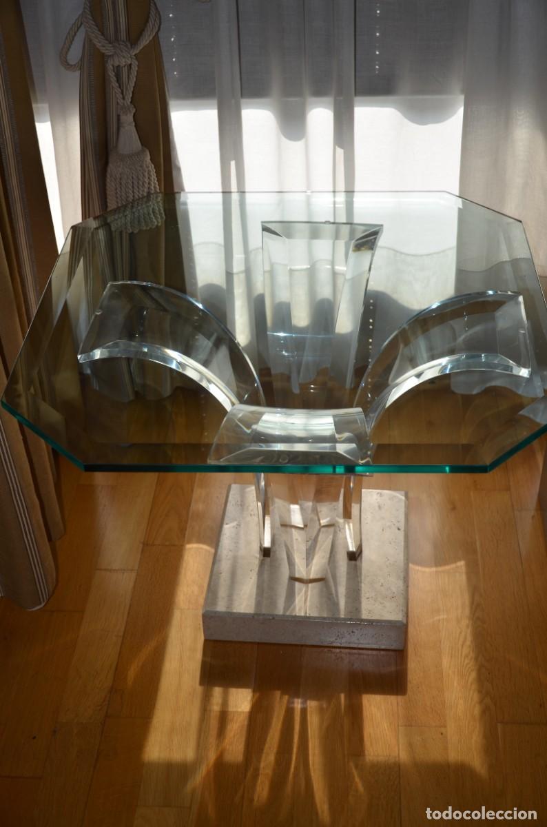 Vintage: MESA BAJA DISE&Ntilde;O CRISTAL - Foto 2