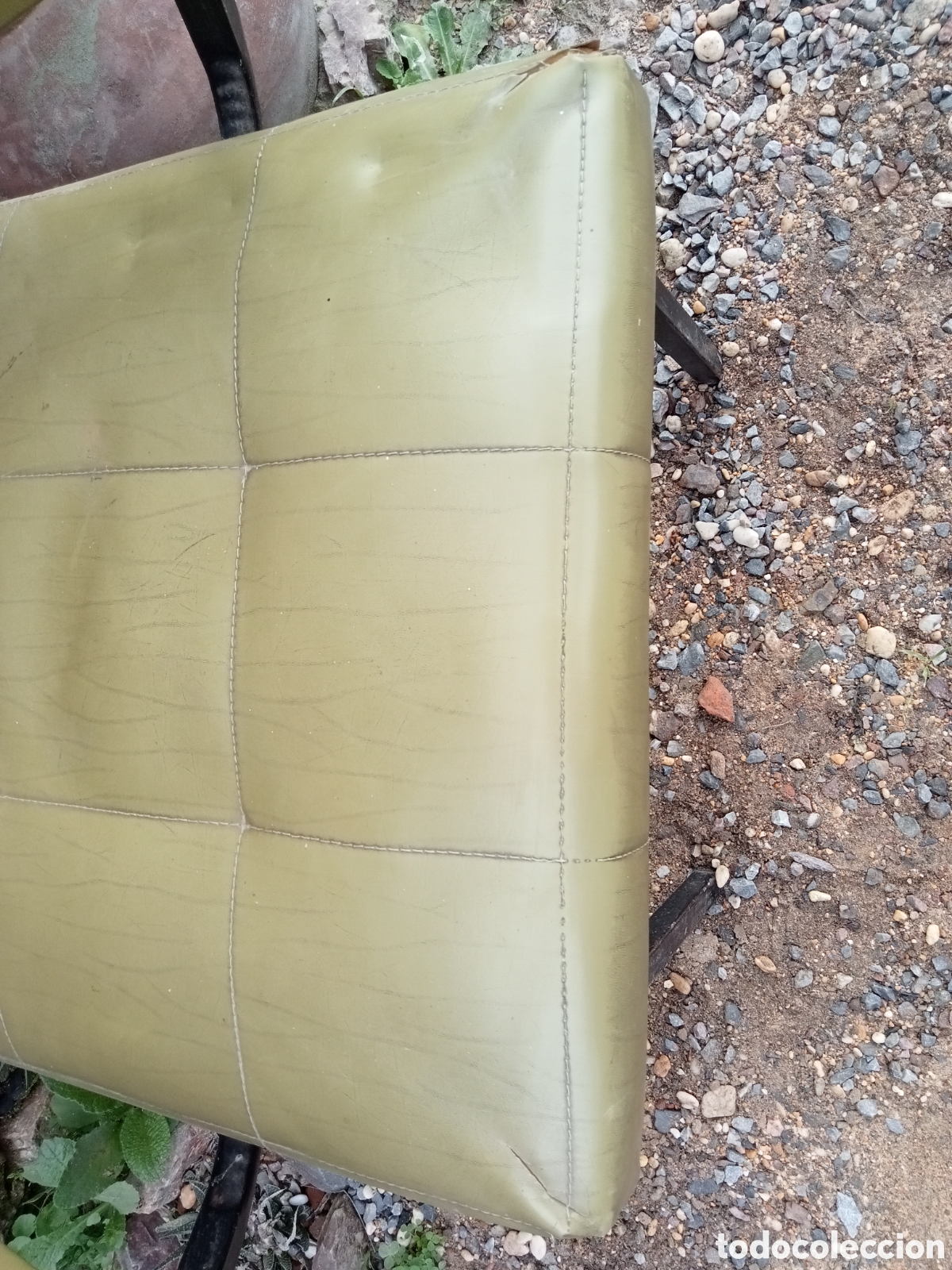 Vintage: Sill&oacute;n vintage metal verde - Foto 3
