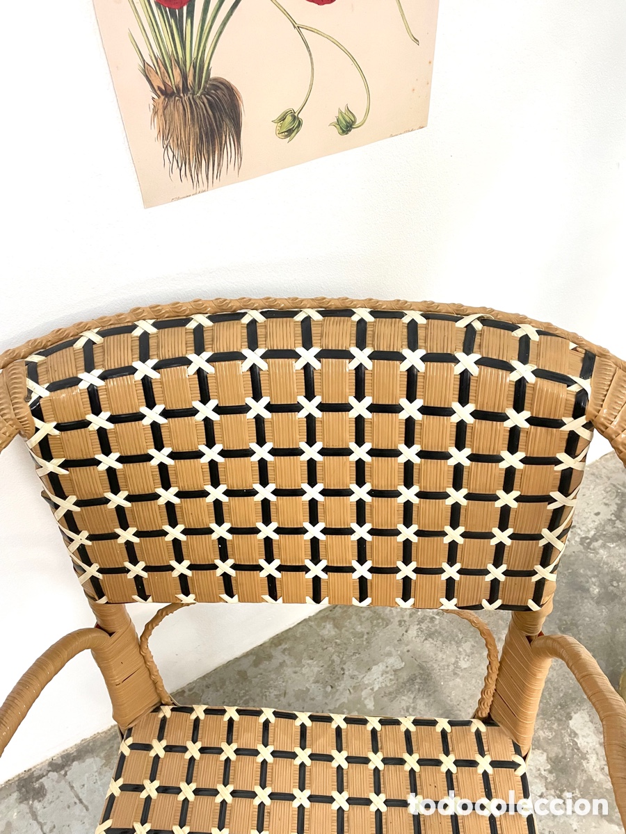 Vintage: Silla madera y pvc - Foto 6