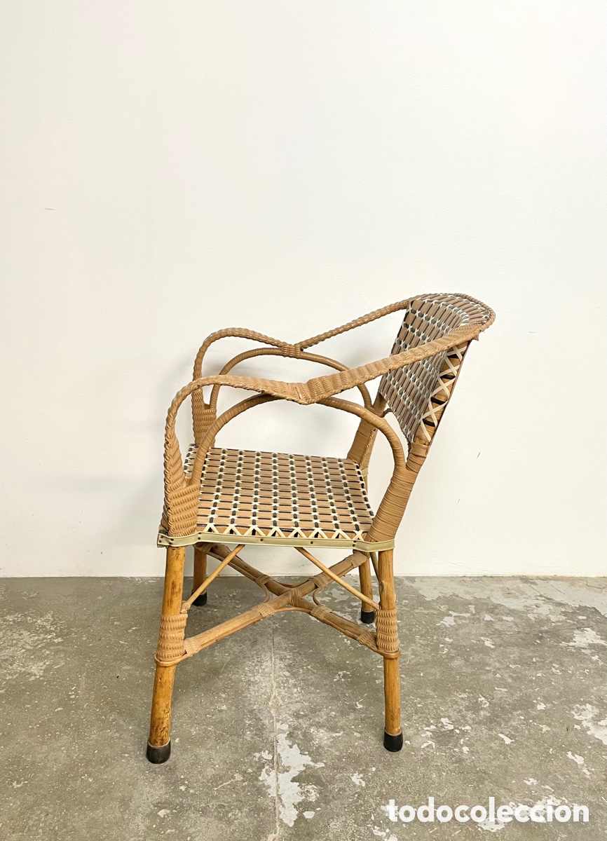 Vintage: Silla madera y pvc - Foto 7