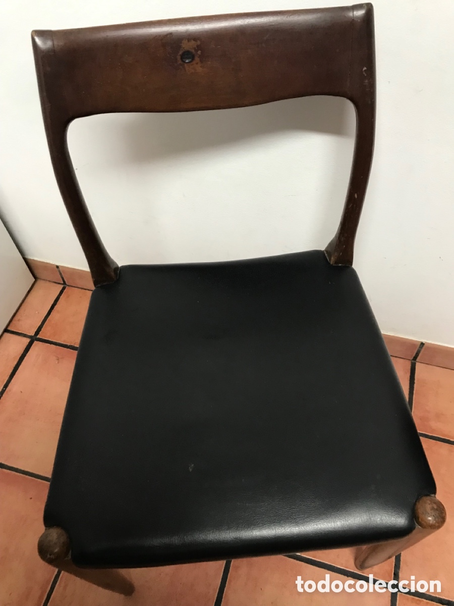 Vintage: Antigua silla danesa moller - Foto 8