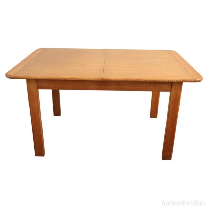 Vintage: Mesa de comedor extensible sueca, a&ntilde;os 70 - Foto 1