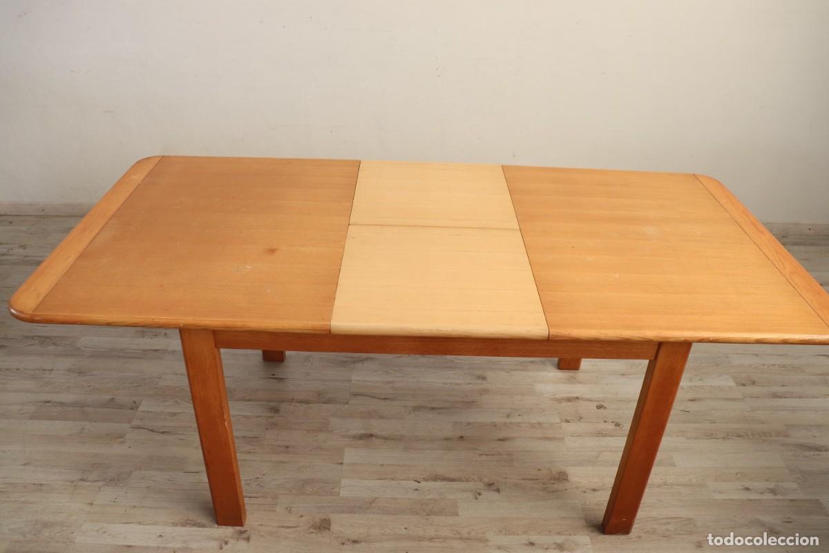 Vintage: Mesa de comedor extensible sueca, a&ntilde;os 70 - Foto 4