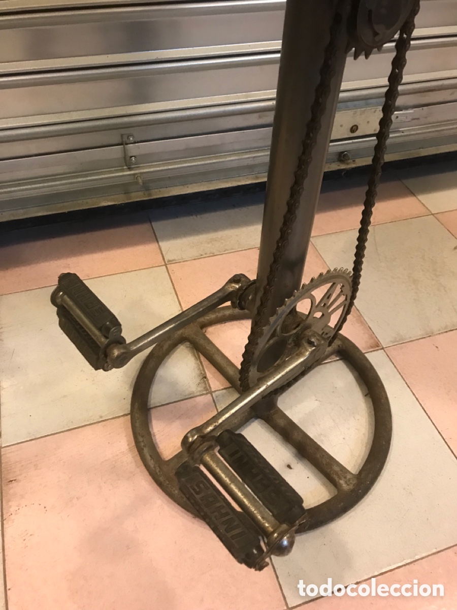 Vintage: Taburete cuero estilo industrial - Foto 4