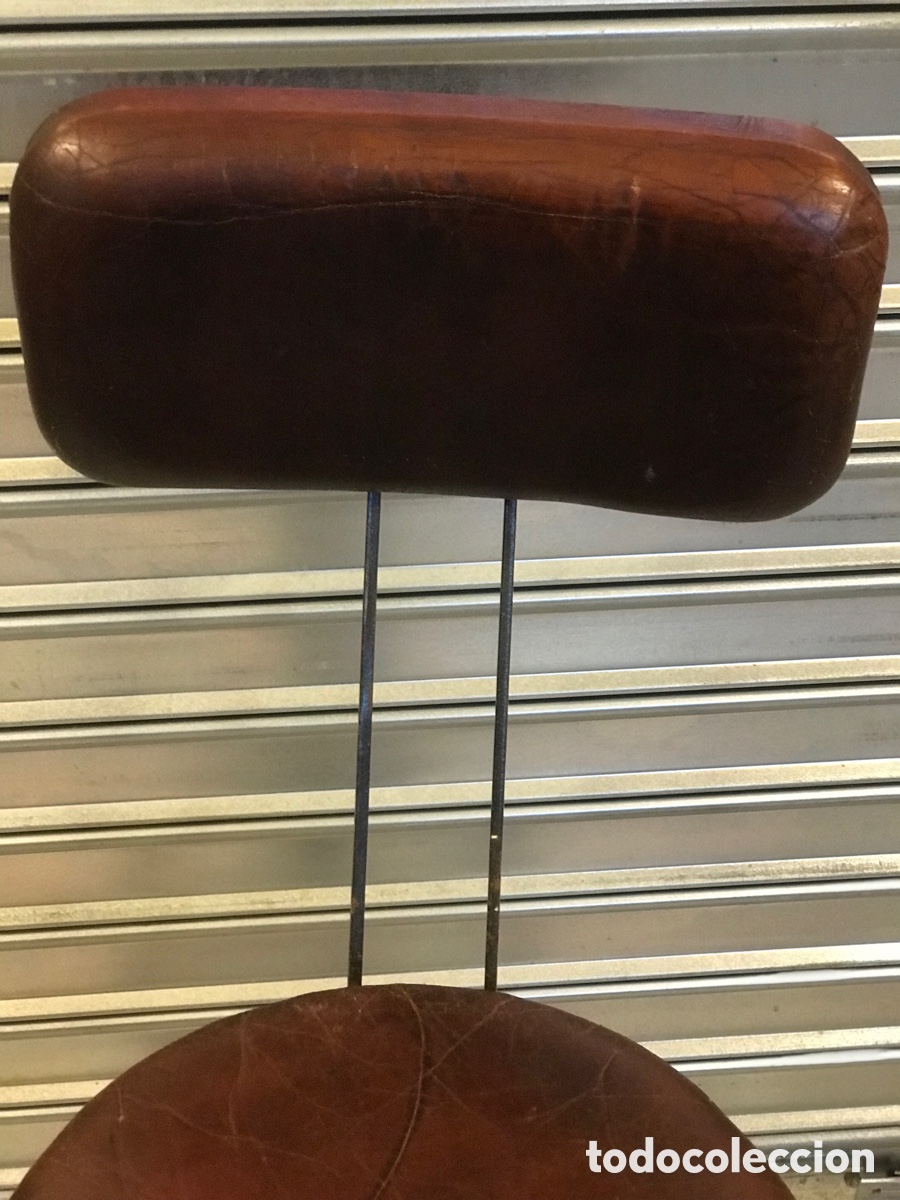 Vintage: Taburete cuero estilo industrial - Foto 13