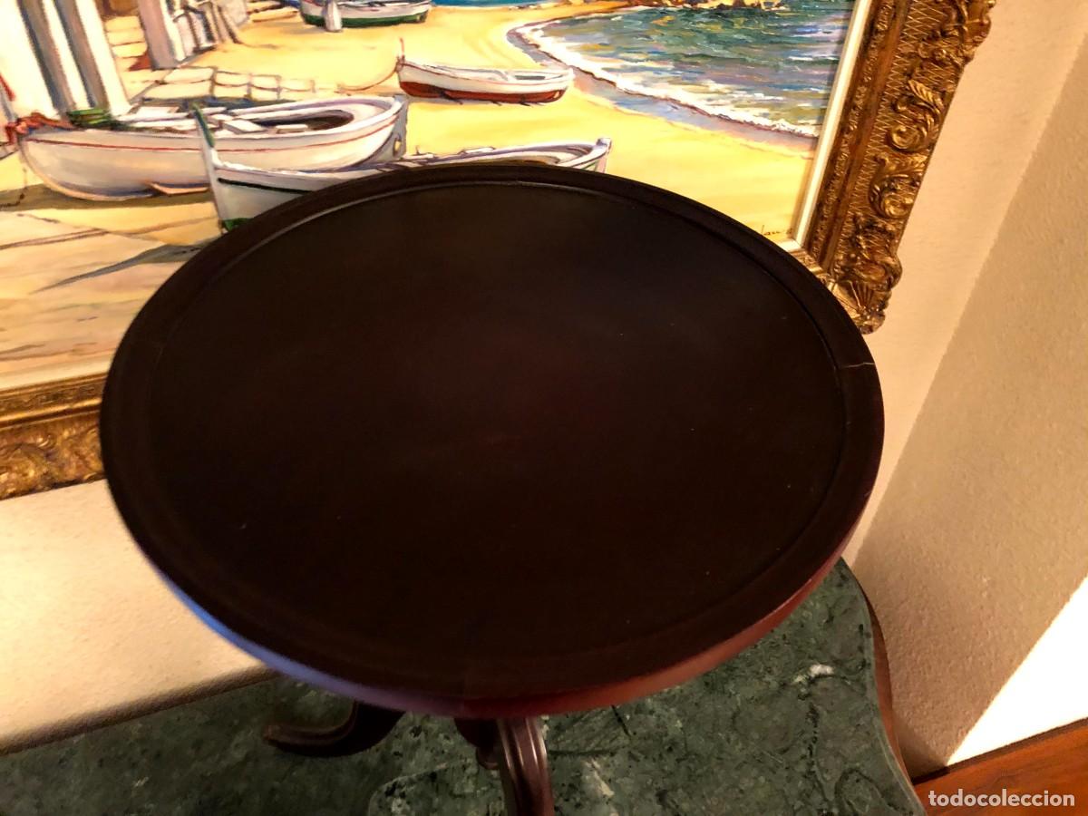 Vintage: Mesilla redonda en madera - Foto 6