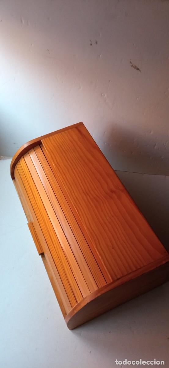 Vintage: panera de madera sobremesa cajon - Foto 2