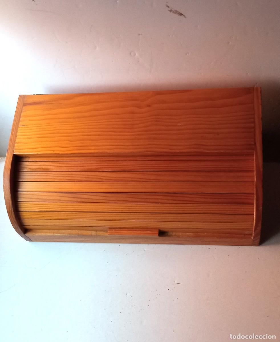 Vintage: panera de madera sobremesa cajon - Foto 1