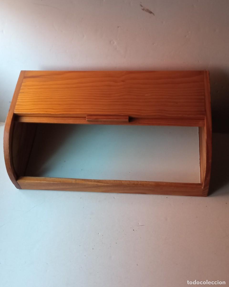 Vintage: panera de madera sobremesa cajon - Foto 3