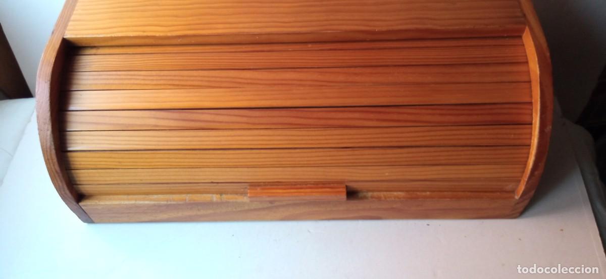 Vintage: panera de madera sobremesa cajon - Foto 6