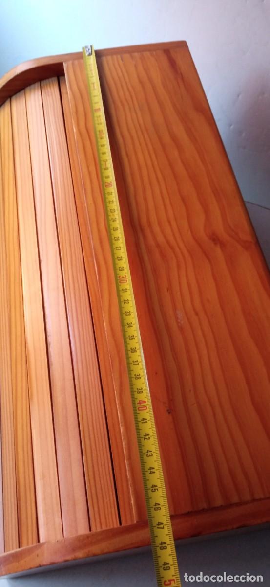 Vintage: panera de madera sobremesa cajon - Foto 7