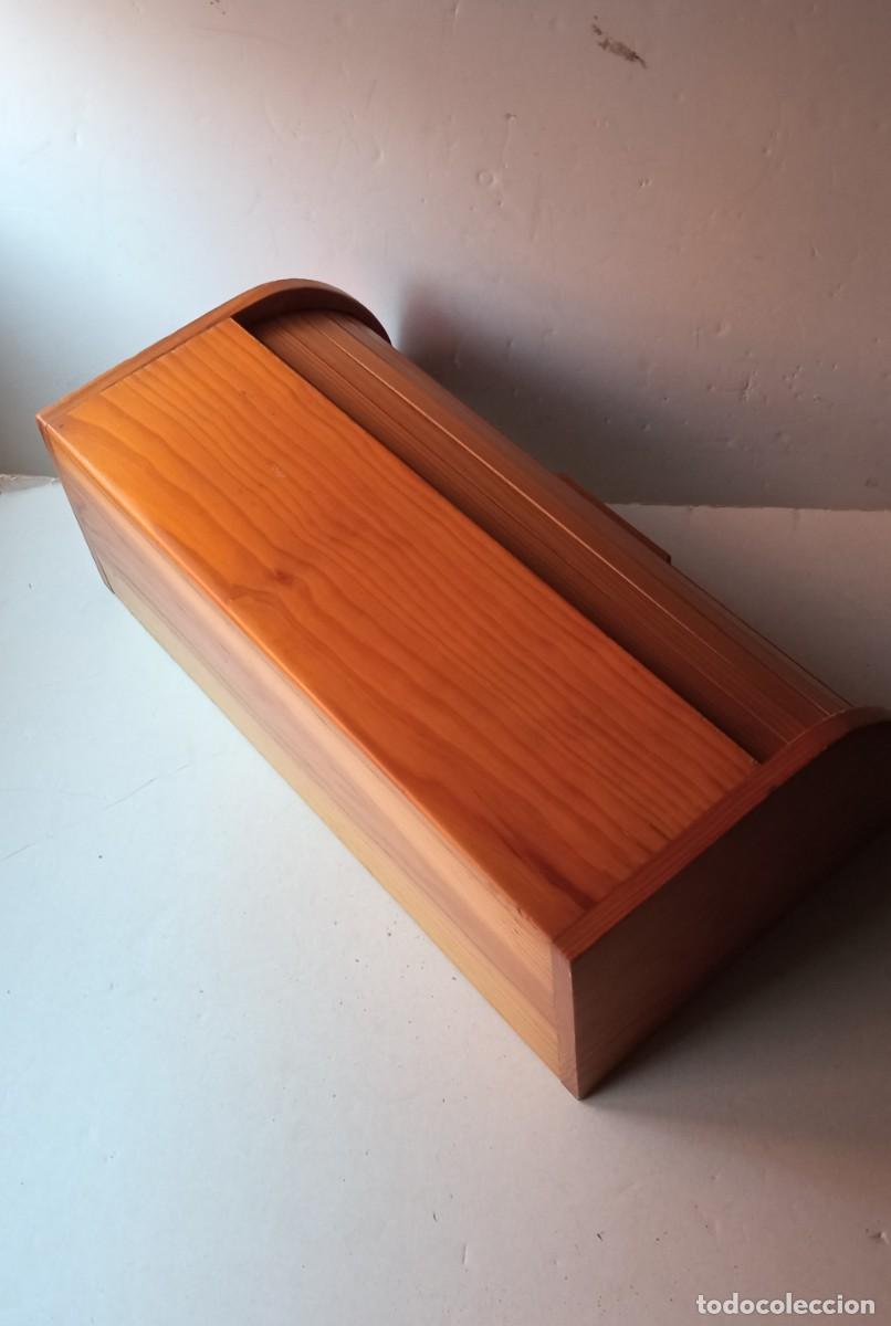 Vintage: panera de madera sobremesa cajon - Foto 10