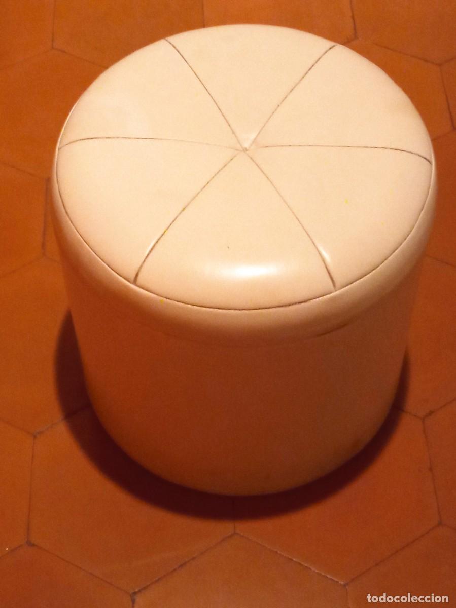 Vintage: puff de piel con tapa - Foto 5