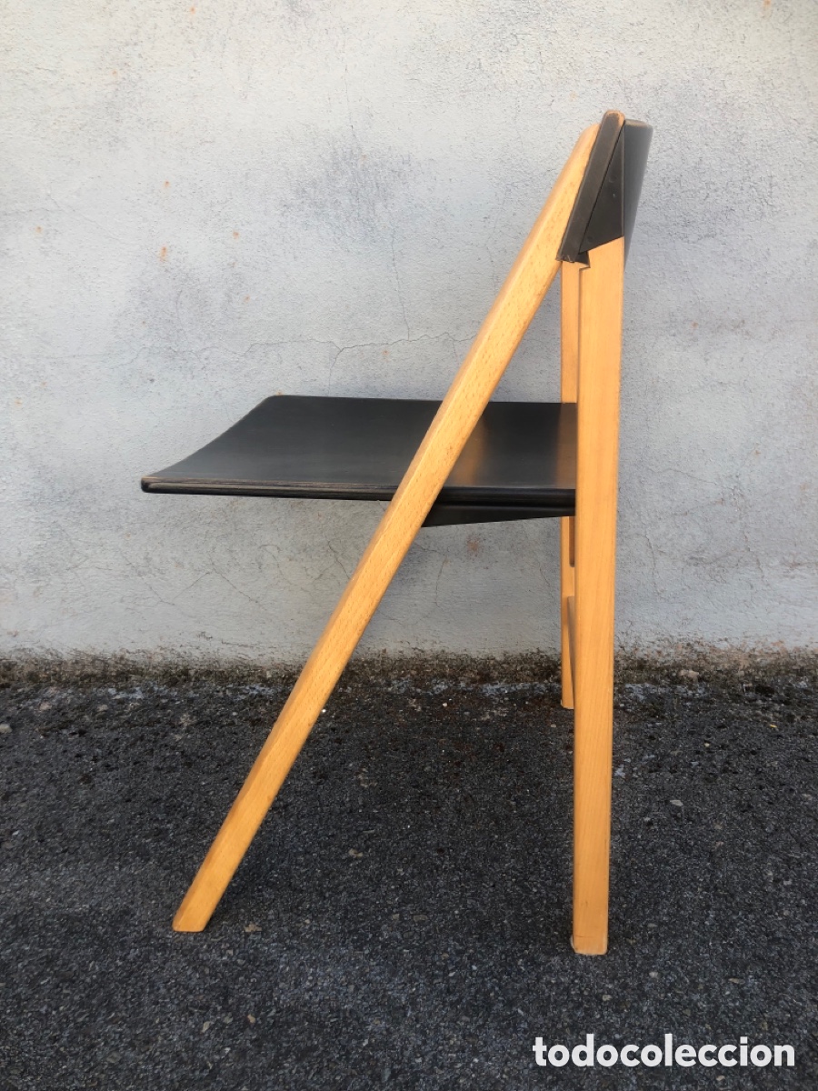 Vintage: EMBLEMATICA SILLA PLEGABLE DE HYLLINGE MOBLER DINAMARCA - Foto 5