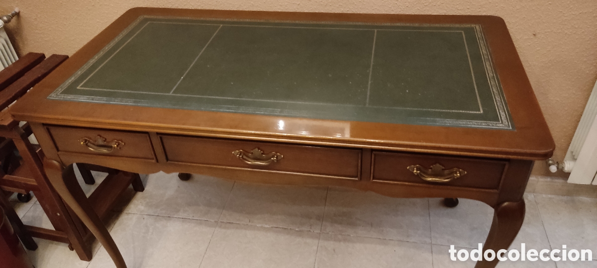 mesa antigua de despacho o escritorio. madera m - Compra venta en  todocoleccion