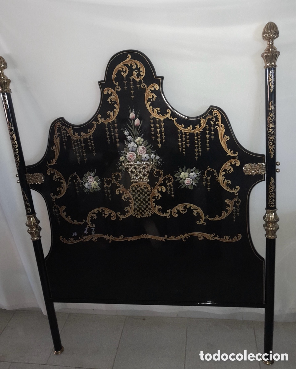 Vintage: Cama dos cabeceros y mesilla - Foto 5