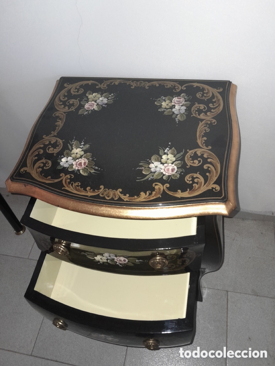 Vintage: Cama dos cabeceros y mesilla - Foto 9