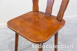 Vintage: Silla de madera maciza vintage - Foto 4